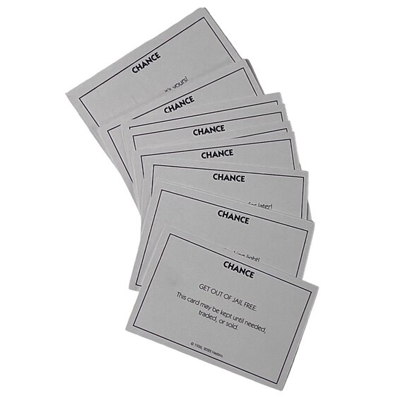 Monopoly Secret Vault Game Replacement Chance Cards Only - Picture 2 of 2